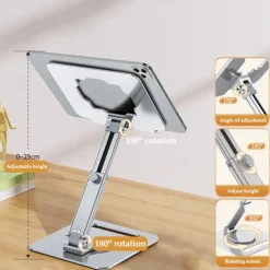 Best Sellers 360 rotating adjustable foldable aluminum alloy Carbon stand holder desktop tablet Holder for phone and tablet
