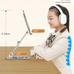 Best Sellers 360 rotating adjustable foldable aluminum alloy Carbon stand holder desktop tablet Holder for phone and tablet