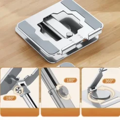Best Sellers 360 rotating adjustable foldable aluminum alloy Carbon stand holder desktop tablet Holder for phone and tablet