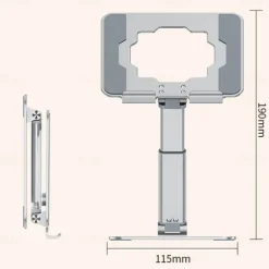 Best Sellers 360 rotating adjustable foldable aluminum alloy Carbon stand holder desktop tablet Holder for phone and tablet