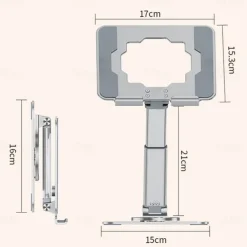 Best Sellers 360 rotating adjustable foldable aluminum alloy Carbon stand holder desktop tablet Holder for phone and tablet