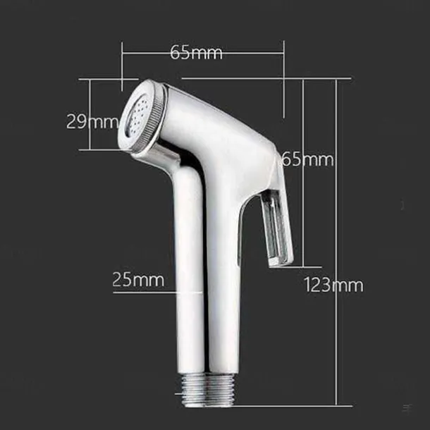 Bidet Sprayer for Toilet with Hose1.5m, Wall Mounted Handlheld ABS Spray Head, Shattaf Diaper Cleaning Set for Personal Hygiene