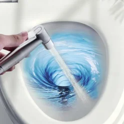 Bidet Sprayer Set No Drilling Bracket for Toilet Stainless Steel Head and Hose 1.5m/3m, Wall Mounted Handlheld Spray, Shattaf Diaper Cleaning for Personal Hygiene