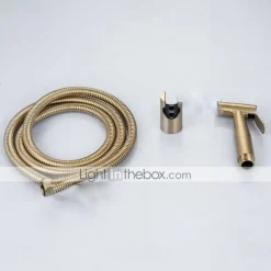 Bidet Toilet Sprayer Set-Handheld Bidet Sprayer Kit-Bathroom Hand Shower for Muslim Self Cleaning-Premium Stainless Steel Baby Cloth Diaper Sprayer Combo in Washroom Gold
