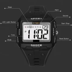 Big Numbers Oversized Digital Watch Easy to Read 5ATM Water Resistant For Student