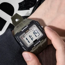 Big Numbers Oversized Digital Watch Easy to Read 5ATM Water Resistant For Student