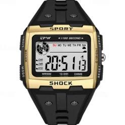 Big Numbers Oversized Digital Watch Easy to Read 5ATM Water Resistant For Student
