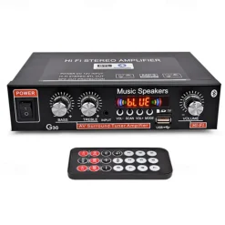 Big promo 800W Car Home 220V/110V 12V Bluetooth 4.0 High Performance 2 Channels TF/U Disk/Remote Control/Power Amplifier FM Radio Auto Power Amplifier