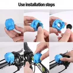 Bike Electronic Loud Horn 130 db Warning Safety Electric Bell Police Siren Bicycle Handlebar Alarm Ring Bell Cycling Scooter