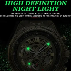 BINBOND A275 Men's Watches Retro Luxury Bronze Automatic Mechanical Watch Fashion Sports Mens Wristwatches