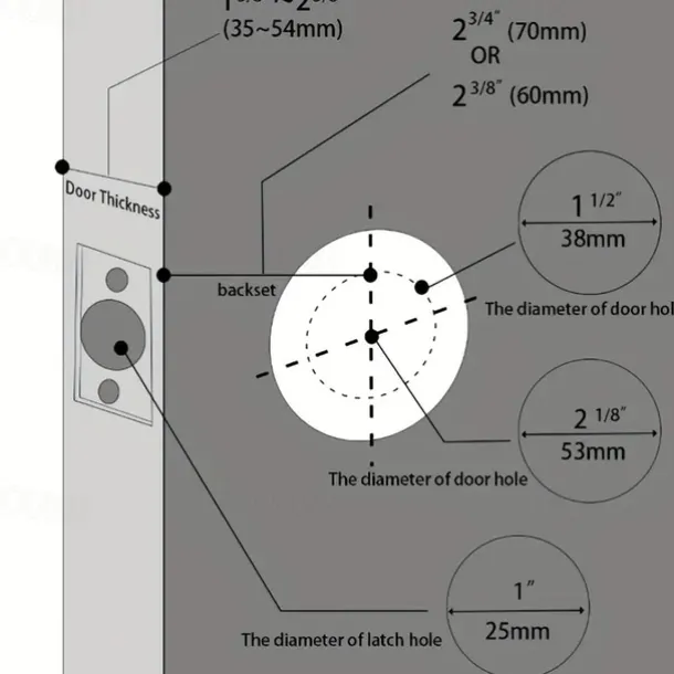 Biometric Smart Door Knob with Tuya App Control Secure Fingerprint Lock for Bedroom Cloakroom Apartments Offices