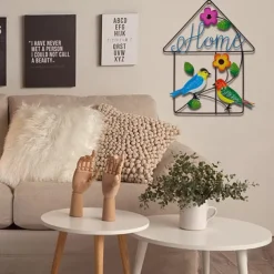 Bird Metal Wall Decor Welcome Sign, 13