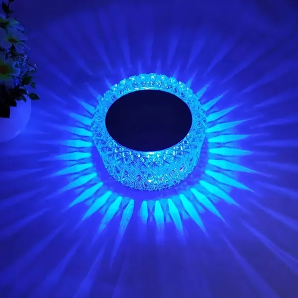 Bird's Nest Crystal Table Lamp Night Light Ambient Light 16 Color RGB Dimmable Touch Remote Control Light 1200mAh Rechargeable Decor Desk Lamp Acrylic Modern Style Romantic Bedside Lamp