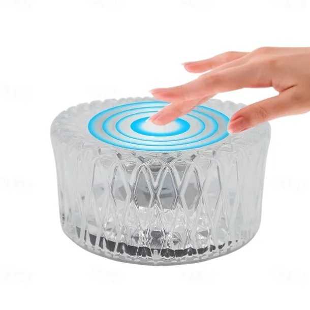 Bird's Nest Crystal Table Lamp Night Light Ambient Light 16 Color RGB Dimmable Touch Remote Control Light 1200mAh Rechargeable Decor Desk Lamp Acrylic Modern Style Romantic Bedside Lamp