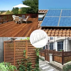 Birdthorn - Anti-pigeon Squirrel Raccoon Cat and Crow Defenders - Durable Stainless Steel for Outdoor Railing Protection