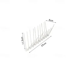 Birdthorn - Anti-pigeon Squirrel Raccoon Cat and Crow Defenders - Durable Stainless Steel for Outdoor Railing Protection