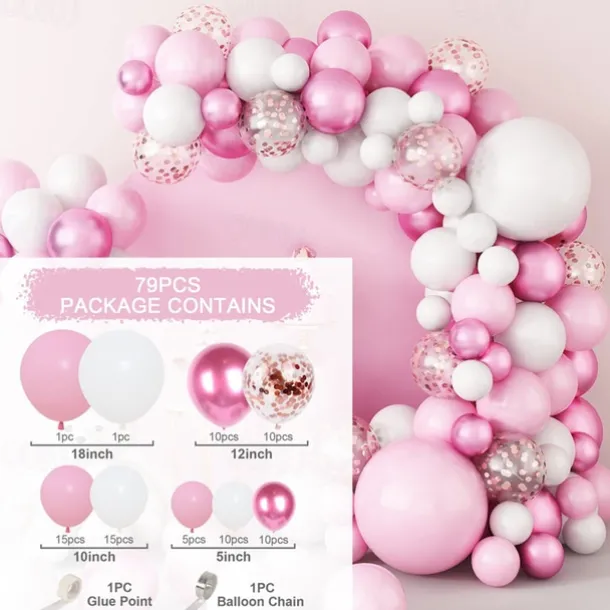 Birthday balloon set party decoration balloons wedding room scene decoration balloon chain arch