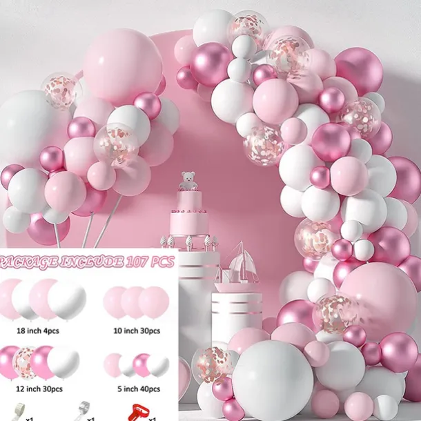 Birthday balloon set party decoration balloons wedding room scene decoration balloon chain arch
