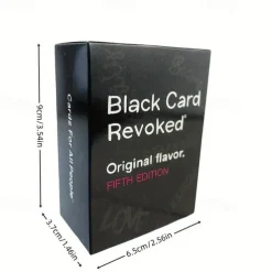 Black Card Revoked Original Flavor Fifth Edition Mystery Trivia Game, Standard Edition for Teens and Adults Paper Material