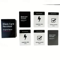 Black Card Revoked Original Flavor Fifth Edition Mystery Trivia Game, Standard Edition for Teens and Adults Paper Material
