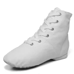 Black High-Top Lace-Up Dance Shoes for Professionals – Comfortable, Flexible Sole for Ballet, Jazz, and Stage Performance