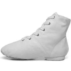 Black High-Top Lace-Up Dance Shoes for Professionals – Comfortable, Flexible Sole for Ballet, Jazz, and Stage Performance