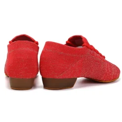 Black Mesh Lace-Up Jazz Dance Shoes for Women with Suede Sole – Breathable and Lightweight Performance Footwear