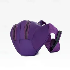 Black Waterproof Waist Bag – Multi-Pocket Fanny Pack for Travel, Hiking, Running, and Outdoor Sports