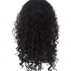 Black Wigs For Men Moana Maui Cosplay Wigs Medium Long Curly Natural Black Synthetic Wig For Men (Maui Cosplay For Men) Halloween Wigs