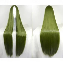 Black Wigs for Women The Addams Family Wig Long Black Wig Cosplay Wig Synthetic Wig Cosplay Wig Long Azure Light Brown Lake Blue Blonde Pink Synthetic Hair 34 Inch Women'S Halloween Wigs