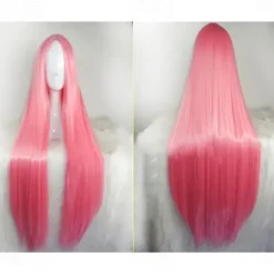 Black Wigs for Women The Addams Family Wig Long Black Wig Cosplay Wig Synthetic Wig Cosplay Wig Long Azure Light Brown Lake Blue Blonde Pink Synthetic Hair 34 Inch Women'S Halloween Wigs