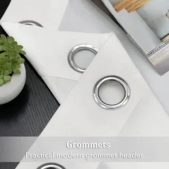 Blackout Curtain Drapes Velvet Farmhouse Grommet/Eyelet IKEA Series Curtain Panels For Living Room Bedroom Door Kitchen Window Treatments Thermal Insulated Room Darkening