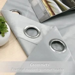 Blackout Curtain Drapes Velvet Farmhouse Grommet/Eyelet IKEA Series Curtain Panels For Living Room Bedroom Door Kitchen Window Treatments Thermal Insulated Room Darkening