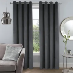 Blackout Curtain Drapes Velvet Farmhouse Grommet/Eyelet IKEA Series Curtain Panels For Living Room Bedroom Door Kitchen Window Treatments Thermal Insulated Room Darkening