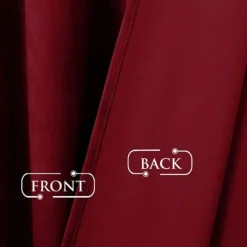 Blackout Curtain Drapes Velvet Farmhouse Grommet/Eyelet IKEA Series Curtain Panels For Living Room Bedroom Door Kitchen Window Treatments Thermal Insulated Room Darkening