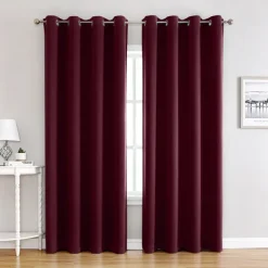 Blackout Curtains Thermal Insulated Long Curtains& Drapes Room Darkening Curtains for Living Room Bedroom Window