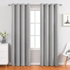 Blackout Curtains Thermal Insulated Long Curtains& Drapes Room Darkening Curtains for Living Room Bedroom Window