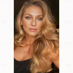 Blake Lively Inspired Wigs Synthetic Wig Body Wave Asymmetrical Wig Long Brown Synthetic Hair Women's Fashionable Design Soft Natural Brown