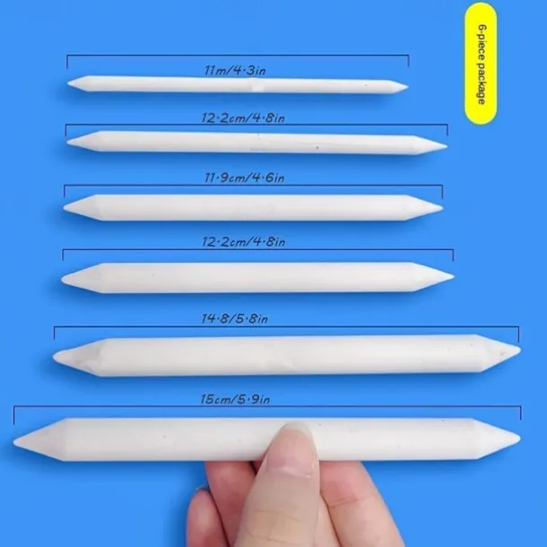 Blending Smudge Stump Stick Tortillon Sketch Art White Drawing Charcoal Sketching Tool Rice Paper Pen Artist Supplies