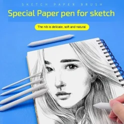 Blending Smudge Stump Stick Tortillon Sketch Art White Drawing Charcoal Sketching Tool Rice Paper Pen Artist Supplies