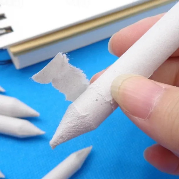 Blending Smudge Stump Stick Tortillon Sketch Art White Drawing Charcoal Sketching Tool Rice Paper Pen Artist Supplies