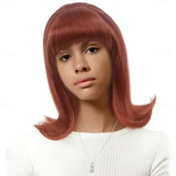 Blonde Beehive Wig With Bangs 50's Flip Wig For Women 60s 70s Party Costume Cosplay Carnival Halloween Wigs