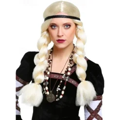 Blonde Viking Wig Halloween Cosplay Party Wigs