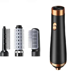 Blow Dryer with Comb Hair Dryer Comb Hot Air Curling For Hair Roller Ionic Hair Straightening Brush Quick Professional Brush Dry Hair Curler Curling Iron