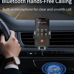 Bluetooth 5.3 FM Transmitter for Car PD 30W+QC 3.0 Dual-Port Fast Car Charger Wireless FM Radio Bluetooth Car Adapter with Hands-Free Calling