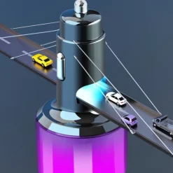 Bluetooth 5.3 FM Transmitter for Car PD 30W+QC 3.0 Dual-Port Fast Car Charger Wireless FM Radio Bluetooth Car Adapter with Hands-Free Calling