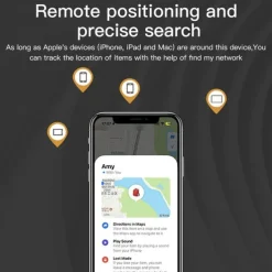 Bluetooth Anti-lost Smart Tag Mini GPS Tracker Locator for Key Wallet Suitcase Bag Luggage Pet Finder Works with Apple Find My