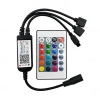 Bluetooth Double outlet LED Smart Controller Working with Android and IOS System Free App for RGB LED Light Comes With 24 Keys IR Remote Control DC5V-24