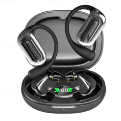 Bluetooth Headset Real Time Translation Headset Talking Music 144 Languages Translation Touch Headset AI Translation Headset Long Term Sports Noise Cancellation Waterproof LED Digital Display