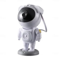 Bluetooth Starry Sky Projector – Astronaut & Horse Running Night Light, Dazzling Atmosphere Lamp
